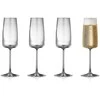 Lyngby Glas Krystal Lyngby šampano taurės 4 vnt