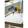 Crystal Julia Lyngby Glas šoto taurės London, 18 cm 6 vnt. įvairių spalvų