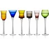 Crystal Julia Lyngby Glas šoto taurės London, 18 cm 6 vnt. įvairių spalvų
