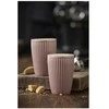 Pillivuyt Termo puodelis Plissé 25 cl 8 x 12 cm 2 vnt, tamsiai rožinis