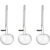 Iittala OTC stiklo obuoliai permatomi 3 vnt.