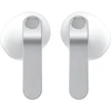 Ausinės Samsung „Galaxy Buds4 SM-R540“, baltos spalvos adaptyvus ANC, iki 6 valandų atkūrimo laikas, aiškus garsas su pastebimu gyliu dėl 11 mm garsiakalbių