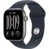 Išmanusis laikrodis Apple Watch seria 12 gps, koperta 46 mm su aliuminio pilkos spalvos dirželis sportowy w kolorze granatu - dydis m/l