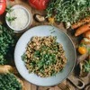Rizotas (risotto) su miško grybais ir petražolėmis