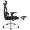 Hells Chair Biuro kėdė su 4D porankiais ir kojų atrama, juoda