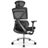 Hells Chair Biuro kėdė su 4D porankiais ir kojų atrama, juoda
