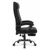 Hells Chair Biuro kėdė su kojų atrama ir spyruokline sėdyne, audinys, juoda