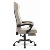 Hells Chair Biuro kėdė su kojų atrama ir spyruokline sėdyne, audinys, smėlio