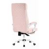 Hells Chair Biuro kėdė su kojų atrama ir spyruokline sėdyne, audinys, rožinė