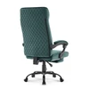 Hells Chair Biuro kėdė su kojų atrama ir spyruokline sėdyne, audinys, žalia