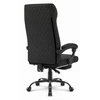 Hells Chair Biuro kėdė su kojų atrama ir spyruokline sėdyne, audinys, juoda