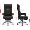 Hells Chair Biuro kėdė su kojų atrama ir spyruokline sėdyne, audinys, juoda