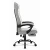 Hells Chair Biuro kėdė su kojų atrama ir spyruokline sėdyne, audinys, pilka