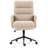 Hells Chair Biuro kėdė su minkštu tekstūriniu apmušalu ir TILT, iki 120 kg, kreminė