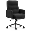 Hells Chair Biuro kėdė su minkštu tekstūriniu apmušalu ir TILT, iki 120 kg, juoda