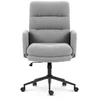 Hells Chair Biuro kėdė su minkštu tekstūriniu apmušalu ir TILT, iki 120 kg, pilka