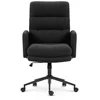 Hells Chair Biuro kėdė su minkštu tekstūriniu apmušalu ir TILT, iki 120 kg, juoda