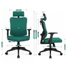Hells Chair Biuro kėdė su spyruokline sėdyne ir 3D juosmens atrama, audinio apmušalas, žalia