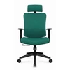 Hells Chair Biuro kėdė su spyruokline sėdyne ir 3D juosmens atrama, audinio apmušalas, žalia