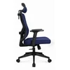 Hells Chair Biuro kėdė su spyruokline sėdyne ir 3D juosmens atrama, audinio apmušalas, tamsiai mėlyna