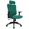 Hells Chair Biuro kėdė su spyruokline sėdyne ir 3D juosmens atrama, audinio apmušalas, žalia