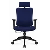 Hells Chair Biuro kėdė su spyruokline sėdyne ir 3D juosmens atrama, audinio apmušalas, tamsiai mėlyna
