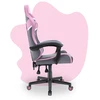 Hells Chair Vaikiška žaidimų kėdė su audinio apmušalu, 125–150 cm ūgiui, pilka / rožinė