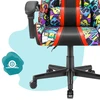 Hells Chair Vaikiška žaidimų kėdė su grafičiais, 125–160 cm ūgiui, įvairiaspalvė