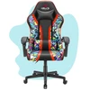 Hells Chair Vaikiška žaidimų kėdė su grafičiais, 125–160 cm ūgiui, įvairiaspalvė