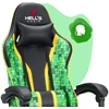 Hells Chair Vaikiška žaidimų kėdė su pagalvėlėmis, 125–160 cm ūgiui, žalia ir juoda