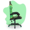 Hells Chair Vaikiška žaidimų kėdė su pagalvėlėmis, 125–160 cm ūgiui, žalia ir juoda