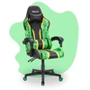 Hells Chair Vaikiška žaidimų kėdė su pagalvėlėmis, 125–160 cm ūgiui, žalia ir juoda