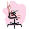 Hells Chair Vaikiška žaidimų kėdė su širdelės formos pagalvėle, rožinė ir balta