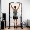 Hop Sport Daugiafunkcė jėgos treniruočių stotelė su prisitraukimų skersiniu, lygiagretėmis ir štangos laikikliais, iki 300 kg