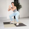 Hop Sport Sportinis dėlionės kilimėlis treniruotėms ir grindų apsaugai, 120x120 cm, 4 dalių, rudas / smėlio
