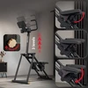 Hop Sport Sulankstomas laiptų steperis su reguliuojamomis rankenomis ir pulso jutikliais, iki 120 kg, juodas