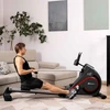 Hop Sport Sulankstomas magnetinis irklavimo treniruoklis su 16 pasipriešinimo lygių ir Bluetooth, iki 150 kg, pilkas