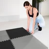 Hop Sport Sutveriamas apsauginis kilimėlis treniruotėms iš EVA putų, 120x120 cm, 4 dalys, juodas / pilkas