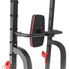 Hop Sport Treniruočių stovas su prisitraukimų skersiniu, lygiagretėmis ir reguliuojamais štangos laikikliais, iki 300 kg
