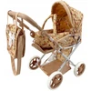 MarioToys Lėlių vežimėlio rinkinys 3in1, su nešyne, krepšiu ir patalyne, reguliuojama 32–64 cm rankena