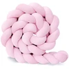 Pinta lovytės apsauga – tekstilinė pynė, 300x11 cm, rožinė