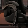 Trex Sport Žaidimų kėdė su ištraukiamu pakoju ir 135° atlošu, iki 130 kg, juoda