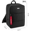 Zagatto Kelioninė kuprinė 40x30x20 cm, tinkama Ryanair ir Wizz Air rankiniam bagažui, juoda