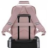 Zagatto Kelioninė kuprinė lėktuvui 40x30x20 cm su laptopo skyriumi, lengvas rankinis bagažas Ryanair / Wizz Air, rožinė