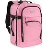 Zagatto Lėktuvo kuprinė 40x25x20 cm su laptopo skyriumi ir 6 kišenėmis, tinkama Ryanair ir Wizz Air, šviesiai rožinė