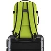 Zagatto Lėktuvo kuprinė 40x25x20 cm su laptopo skyriumi ir 6 kišenėmis, tinkama Ryanair ir Wizz Air, šviesiai žalia