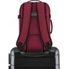Zagatto Lėktuvo kuprinė 40x25x20 cm su laptopo skyriumi ir 6 kišenėmis, tinkama Ryanair ir Wizz Air, burgundiška raudona