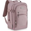 Zagatto Lėktuvo kuprinė 40x25x20 cm su laptopo skyriumi ir 6 kišenėmis, tinkama Ryanair ir Wizz Air, pelenų rožinė