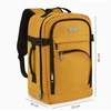 Zagatto Lėktuvo kuprinė 40x25x20 cm su laptopo skyriumi ir 6 kišenėmis, tinkama Ryanair ir Wizz Air, geltona