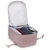 Zagatto Lėktuvo kuprinė 40x25x20 cm su laptopo skyriumi ir 6 kišenėmis, tinkama Ryanair ir Wizz Air, pelenų rožinė